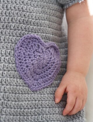 Crochet I Heart My Dress & Beret Pattern