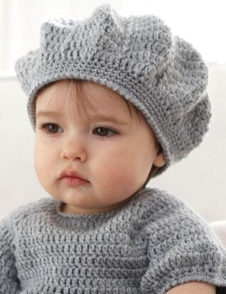 Crochet I Heart My Dress & Beret Pattern