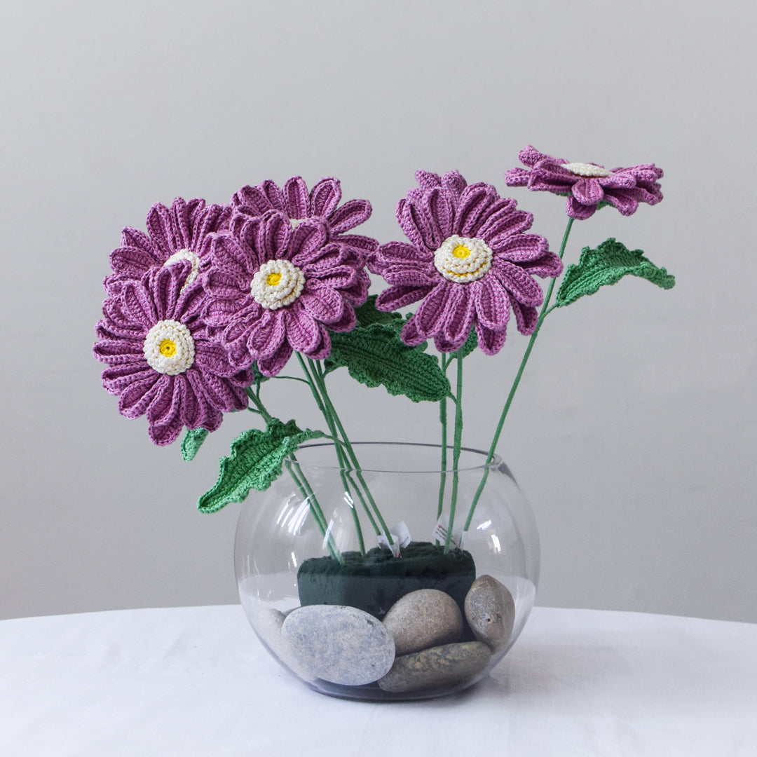Crochet flower Gerbera