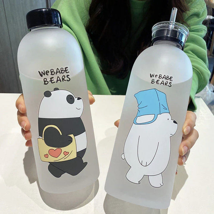 1000ml Cute Cartoon Drinkware Panda bottle
