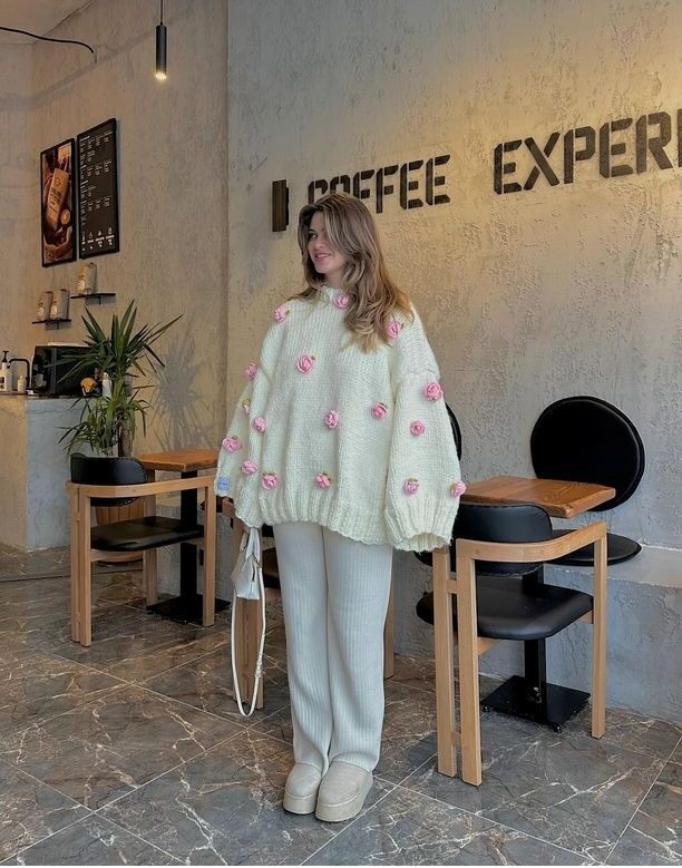 Crochet Hand-Made Winter Cardigan – Warm, Cozy & Stylish Knitwear